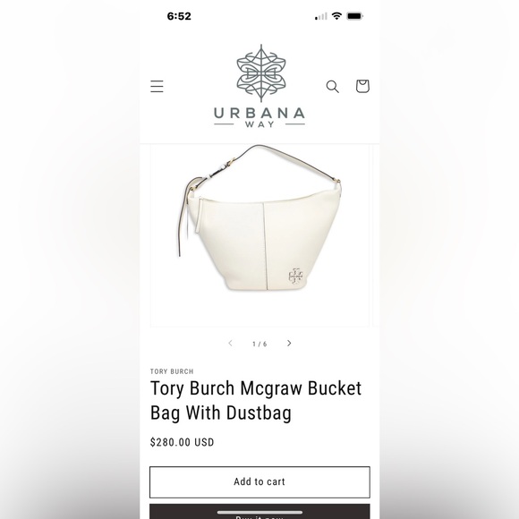 Tory Burch White Leather Women's Bag - Picture 9 of 9